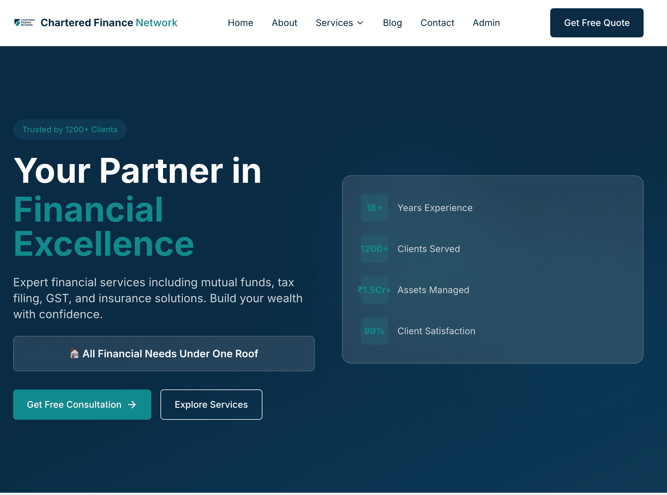 Chartered Finance Network preview